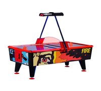 Игровой стол - аэрохоккей Dynamic Billard Fire 6ф (черно-красный)