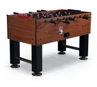 Игровой стол - футбол Monako (140x73x91см, коричневый, жетоноприемник)