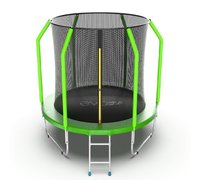 EVO JUMP Cosmo 6ft (Green) Батут с внутренней сеткой и лестницей, диаметр 6ft (зеленый)